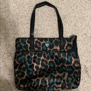 Animal print coach bag